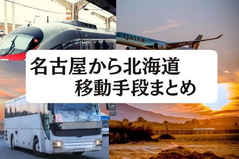 22年版 名古屋から北海道の移動手段まとめ 飛行機 新幹線の値段と所要時間を徹底比較 移動手段比較 Com移動手段比較 Com