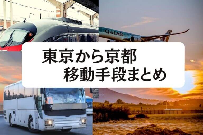 22年度版 東京から京都の移動手段まとめ 新幹線 飛行機 高速バスの値段と所要時間を徹底比較 移動手段比較 Com移動手段比較 Com