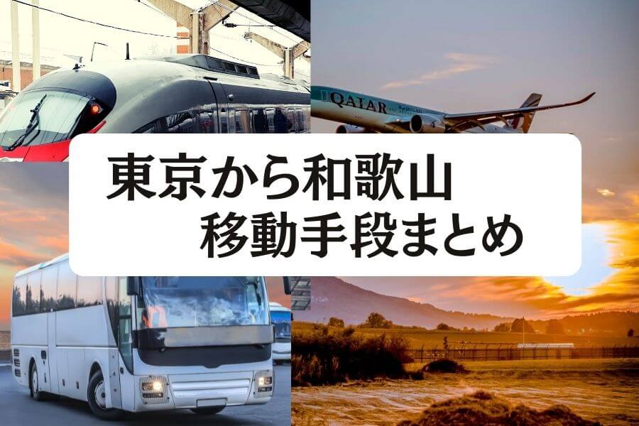 2024年最新】東京から和歌山の移動手段まとめ｜飛行機・新幹線の値段と